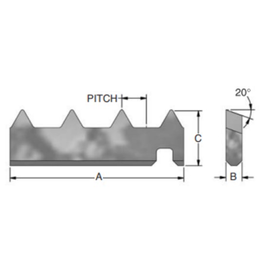 Picture of Advent Tool ATM-38A8E2 Indexable Thread Mill E2 Skipped Internal 8.00TPI Pitch Carbide